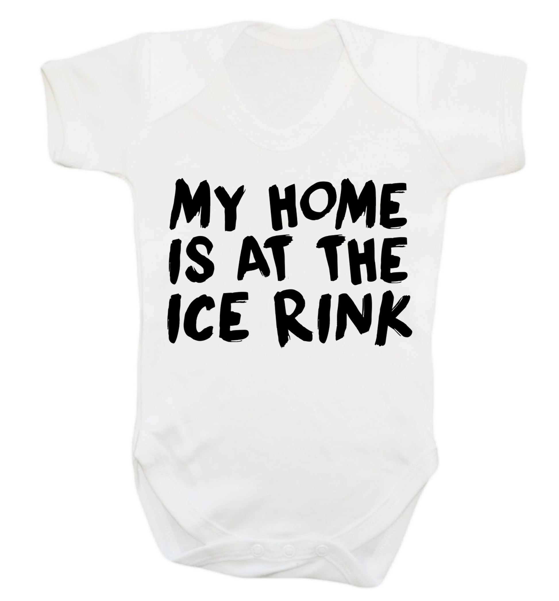 My home is at the ice rink Baby Vest white 18-24 months