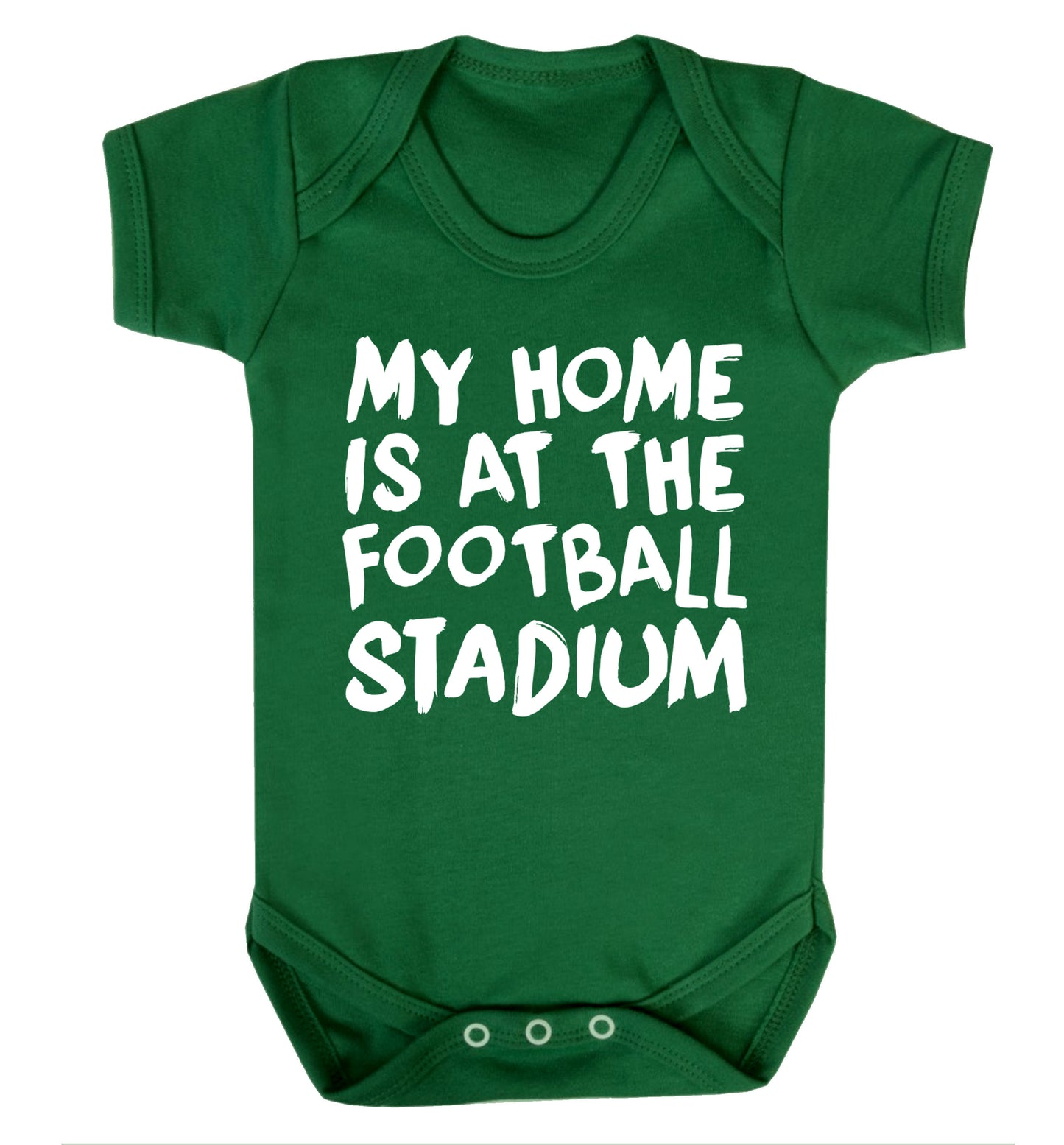 My home is at the football stadium Baby Vest green 18-24 months