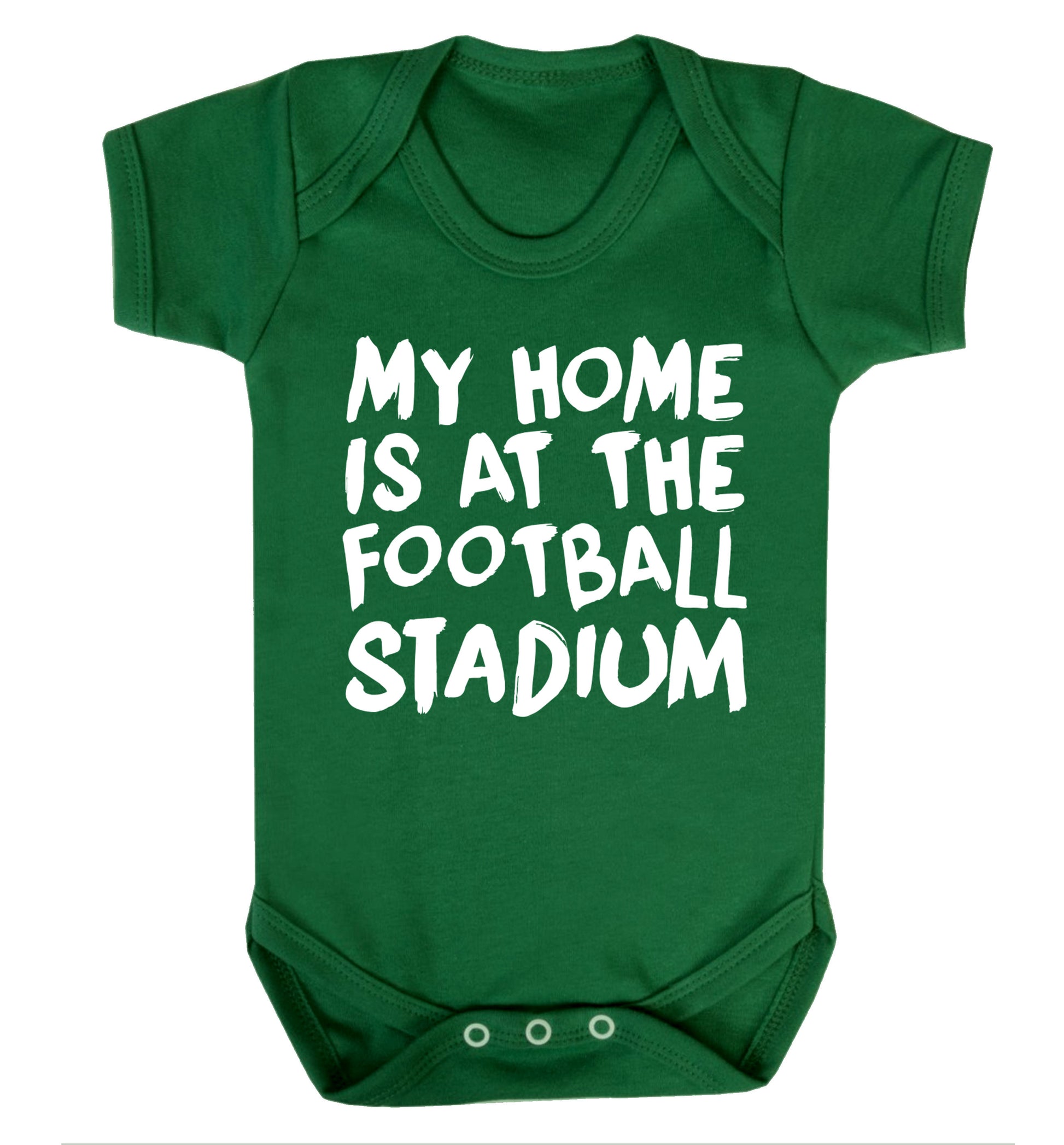 My home is at the football stadium Baby Vest green 18-24 months