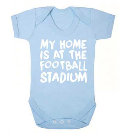 My home is at the football stadium Baby Vest pale blue 18-24 months