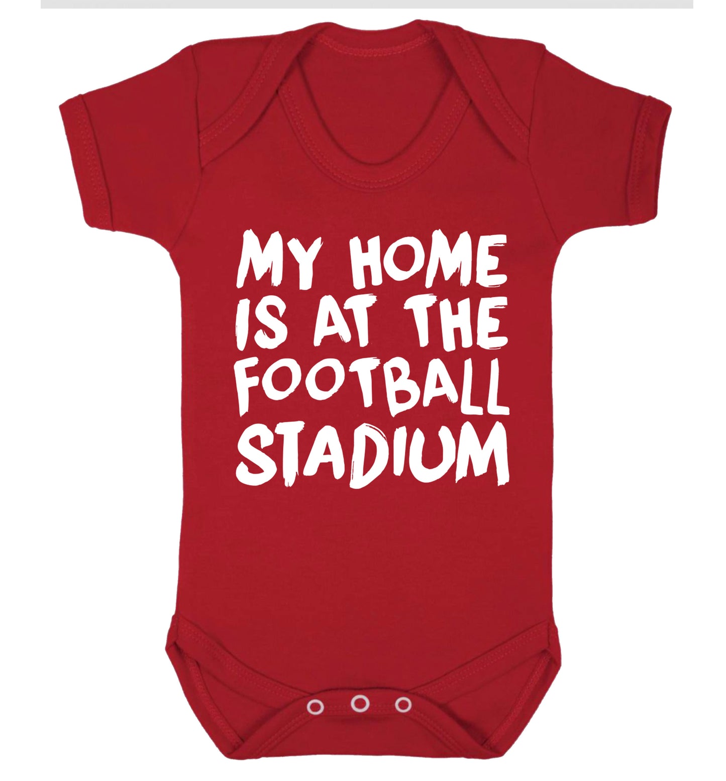 My home is at the football stadium Baby Vest red 18-24 months