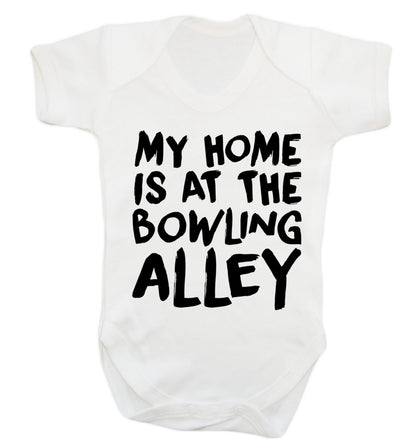 My home is at the bowling alley Baby Vest white 18-24 months