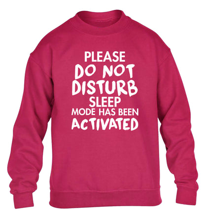 Please do not disturb sleeping mode has been activated children's pink sweater 12-14 Years