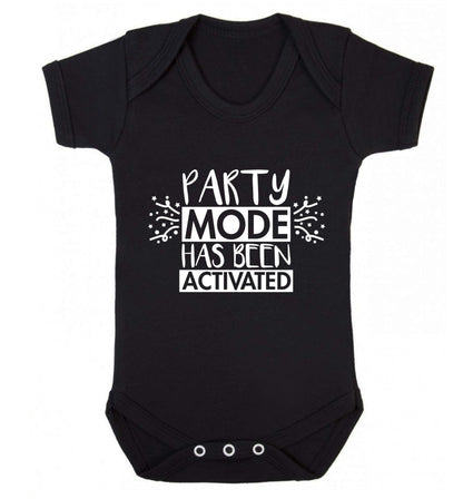 Please do not disturb party mode has been activated Baby Vest black 18-24 months