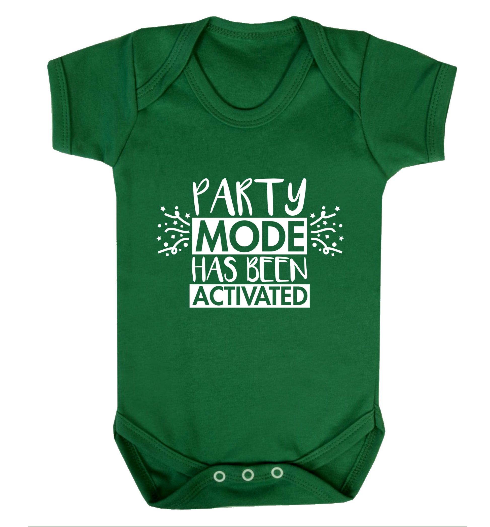 Please do not disturb party mode has been activated Baby Vest green 18-24 months