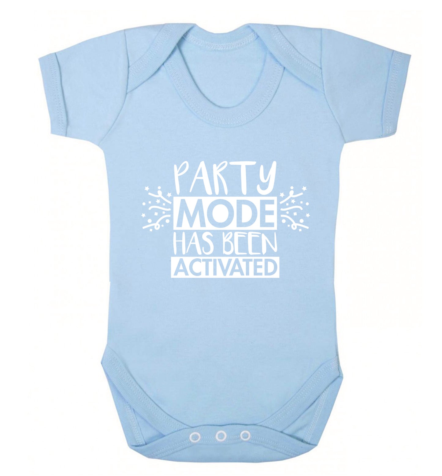 Please do not disturb party mode has been activated Baby Vest pale blue 18-24 months