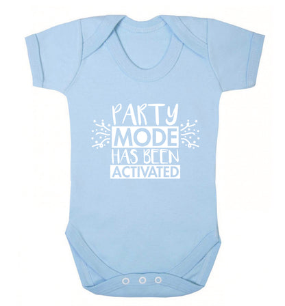 Please do not disturb party mode has been activated Baby Vest pale blue 18-24 months