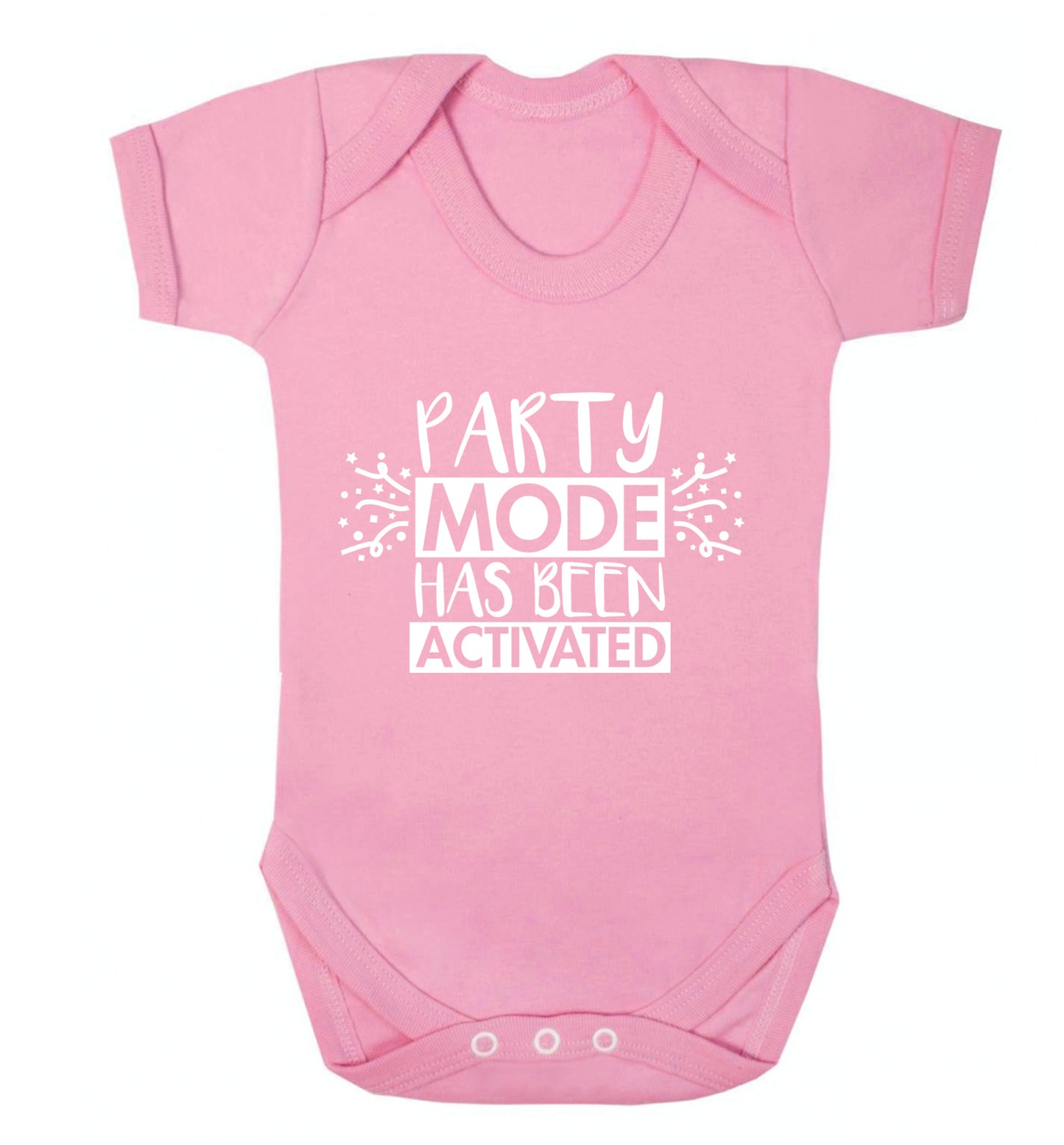 Please do not disturb party mode has been activated Baby Vest pale pink 18-24 months