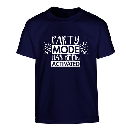 Please do not disturb party mode has been activated Children's navy Tshirt 12-14 Years
