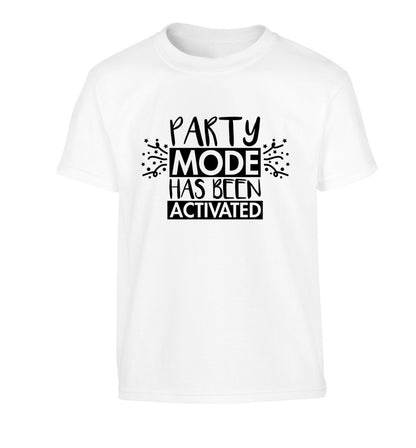 Please do not disturb party mode has been activated Children's white Tshirt 12-14 Years