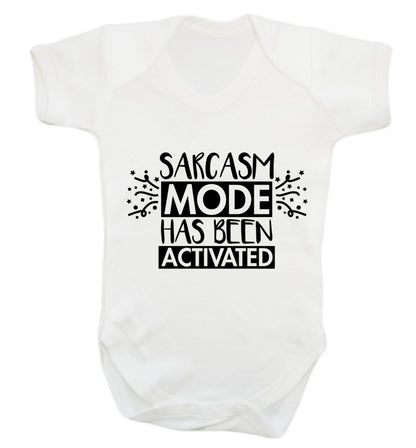Sarcarsm mode has been activated Baby Vest white 18-24 months