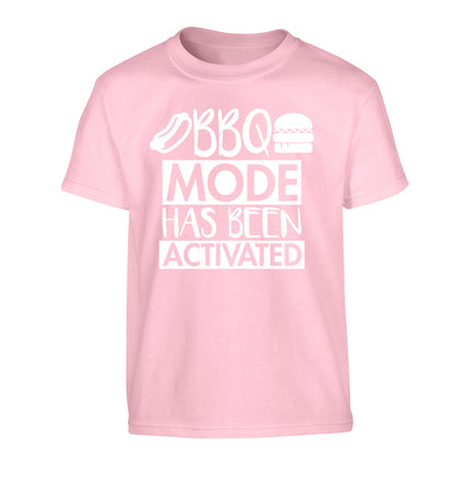 Bbq mode has been activated Children's light pink Tshirt 12-14 Years