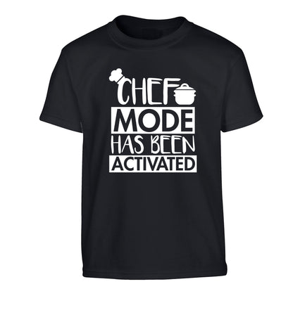 Chef mode has been activated Children's black Tshirt 12-14 Years