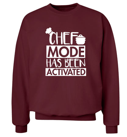 Chef mode has been activated Adult's unisex maroon Sweater 2XL