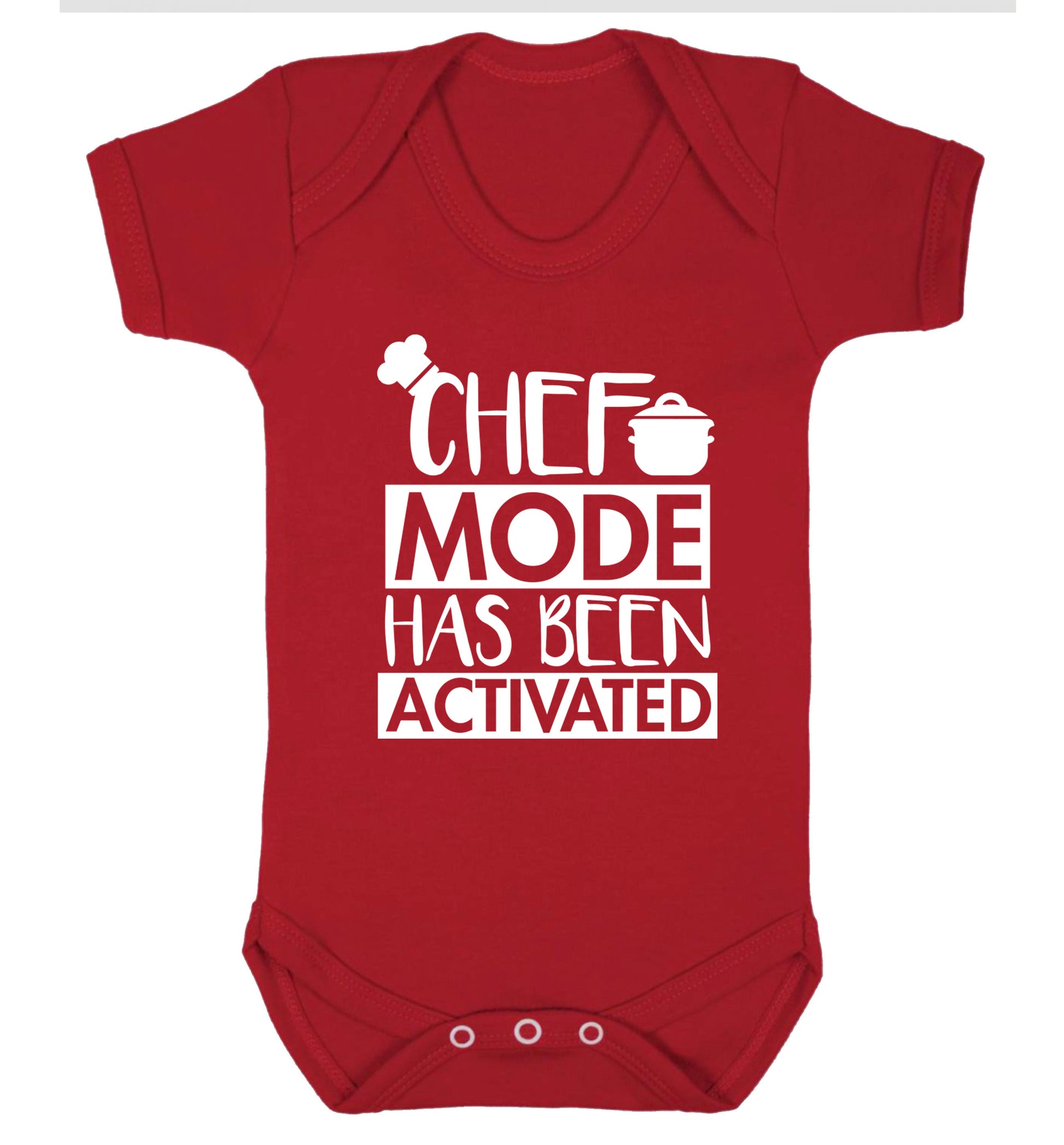 Chef mode has been activated Baby Vest red 18-24 months