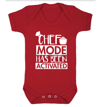 Chef mode has been activated Baby Vest red 18-24 months