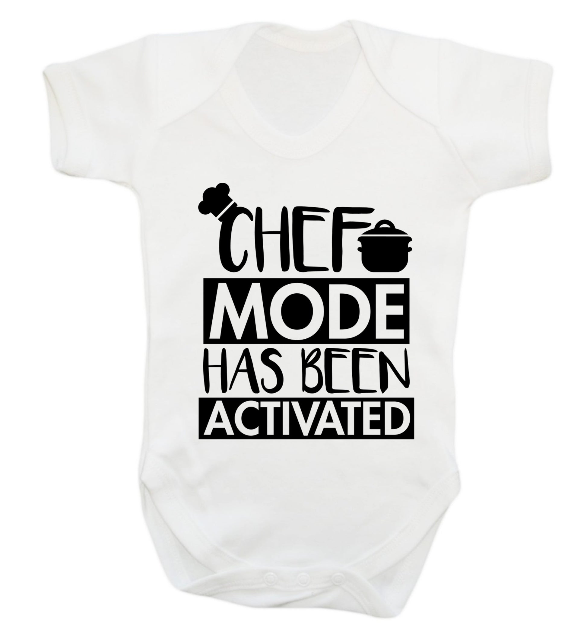 Chef mode has been activated Baby Vest white 18-24 months