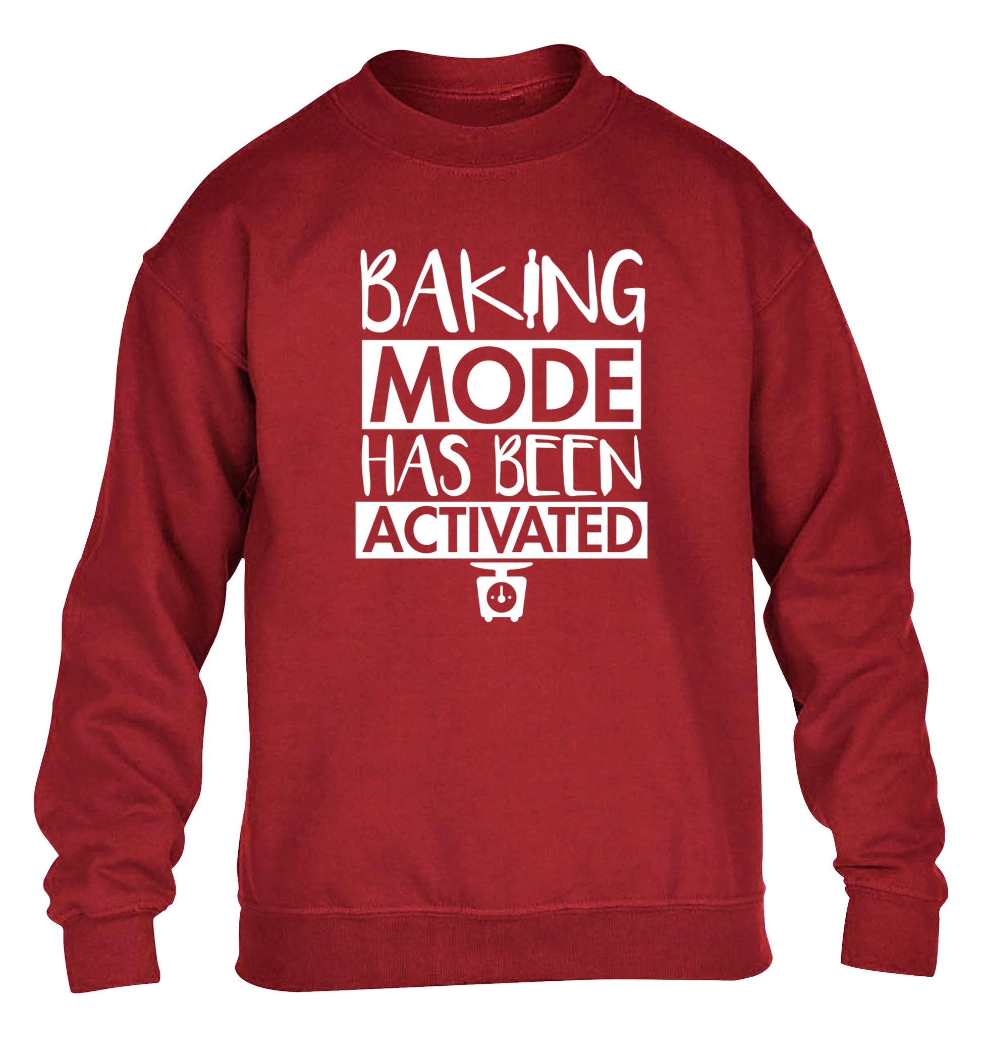 Baking mode has been activated children's grey sweater 12-14 Years