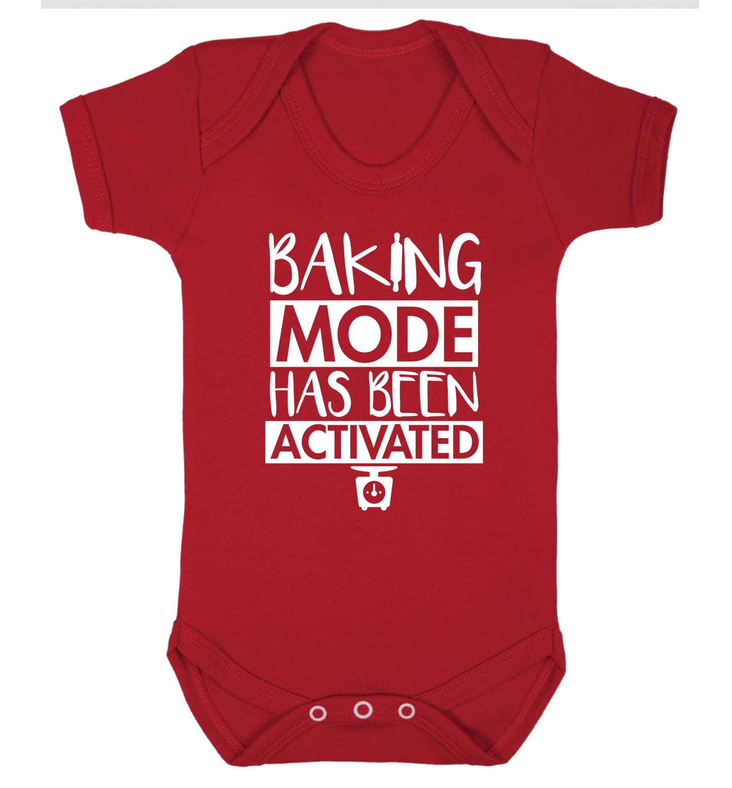 Baking mode has been activated Baby Vest red 18-24 months