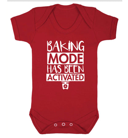 Baking mode has been activated Baby Vest red 18-24 months