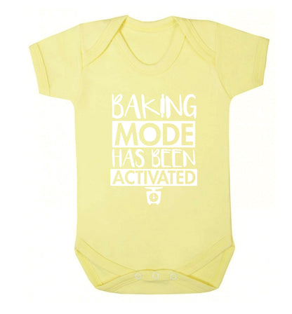 Baking mode has been activated Baby Vest pale yellow 18-24 months