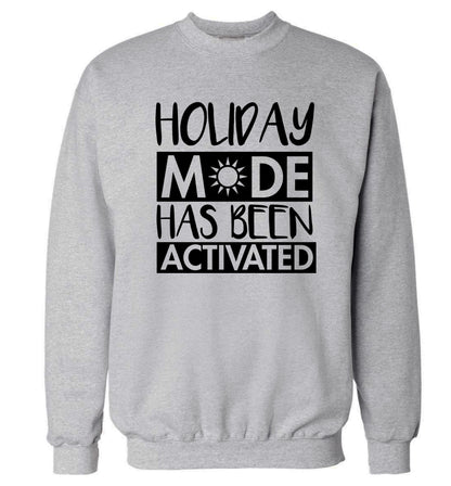 Holiday mode has been activated Adult's unisex grey Sweater 2XL