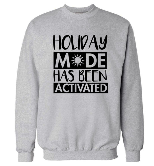 Holiday mode has been activated Adult's unisex grey Sweater 2XL