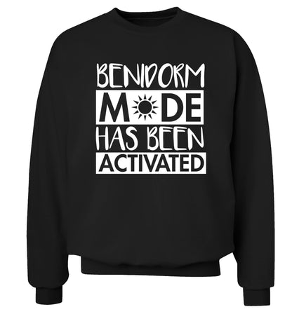 Benidorm mode has been activated Adult's unisex black Sweater 2XL