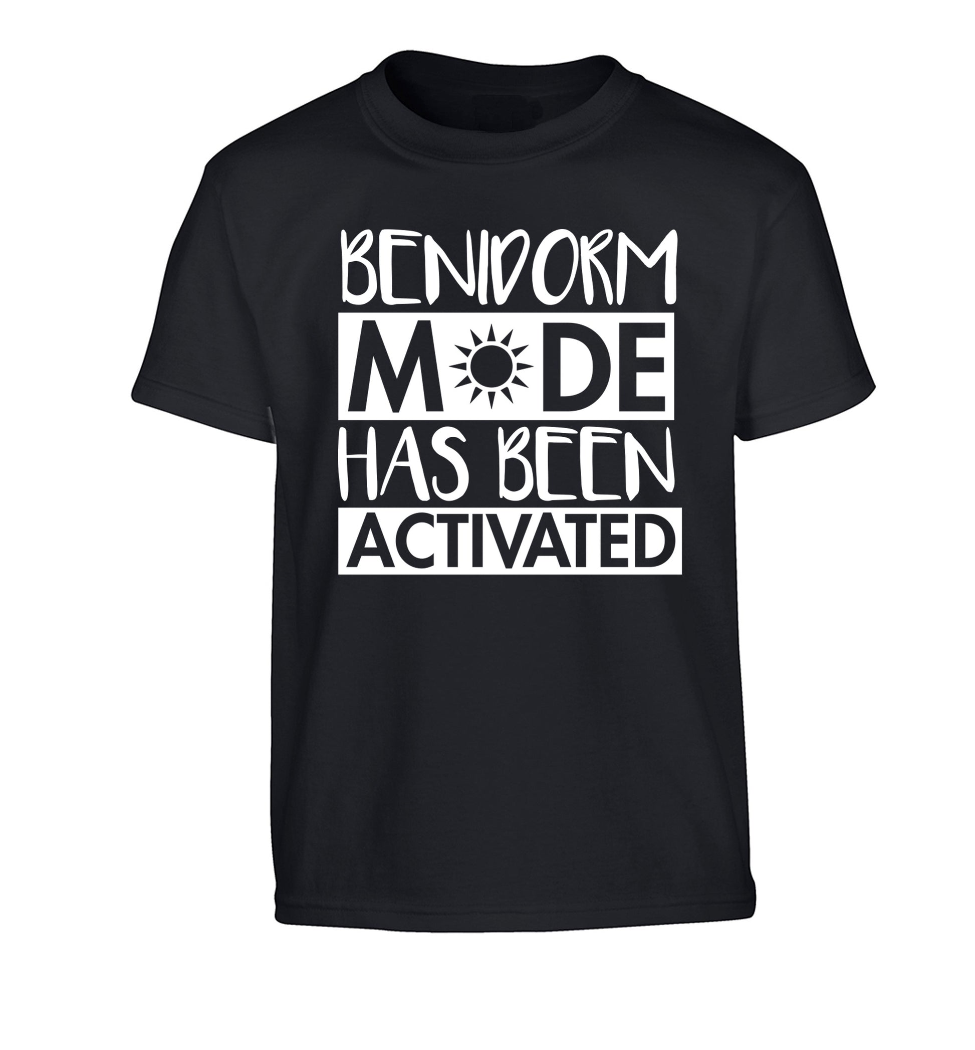 Benidorm mode has been activated Children's black Tshirt 12-14 Years