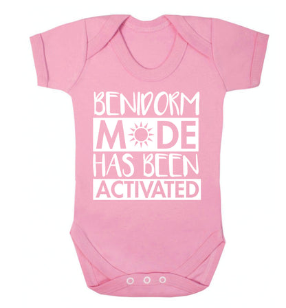 Benidorm mode has been activated Baby Vest pale pink 18-24 months