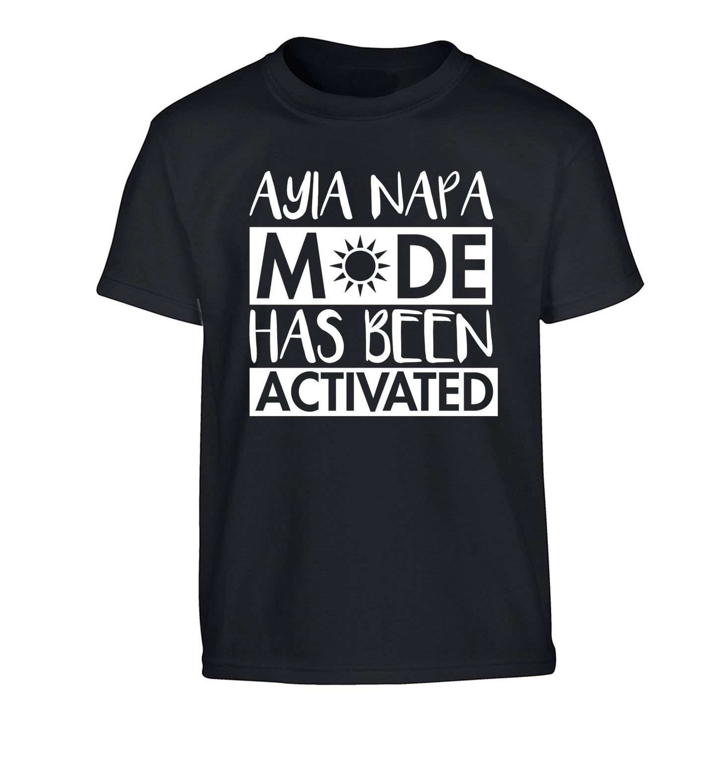 Aiya Napa mode has been activated Children's black Tshirt 12-14 Years