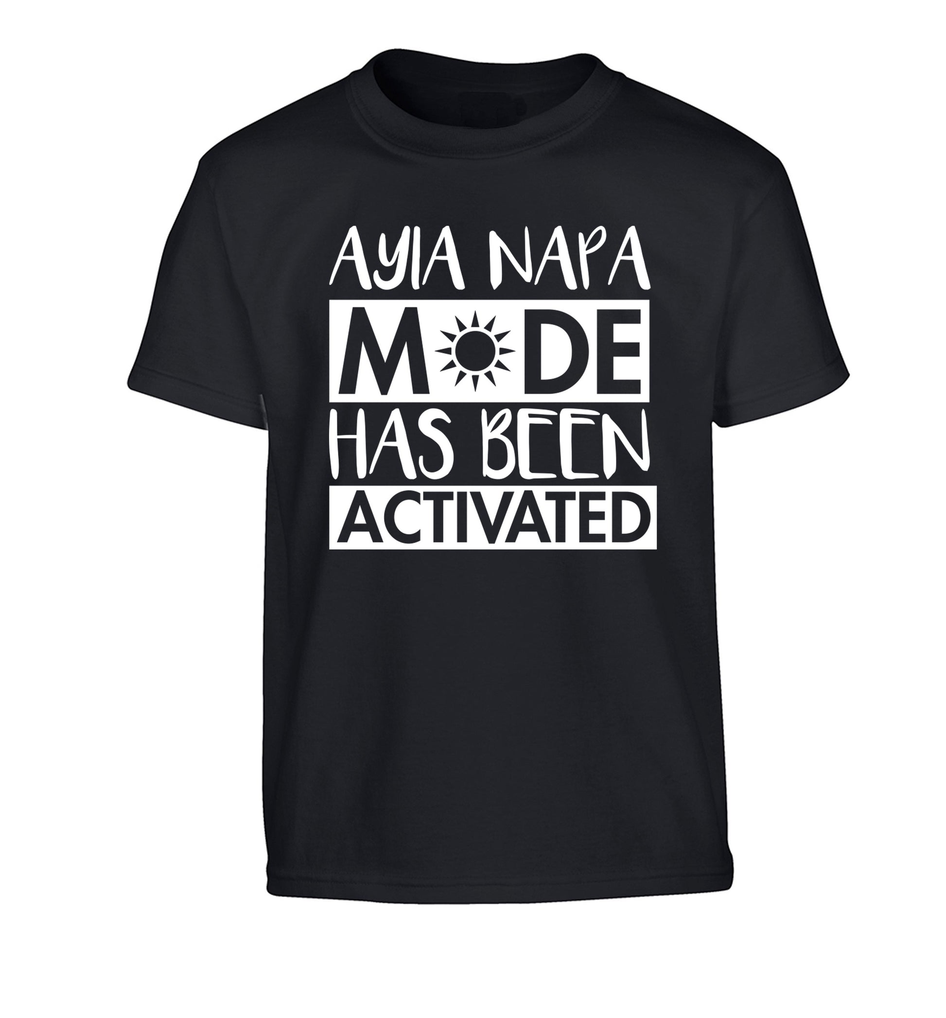 Aiya Napa mode has been activated Children's black Tshirt 12-14 Years