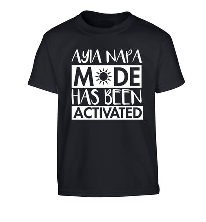 Aiya Napa mode has been activated Children's black Tshirt 12-14 Years