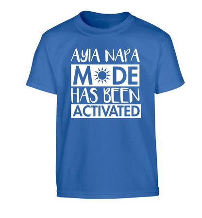 Aiya Napa mode has been activated Children's blue Tshirt 12-14 Years