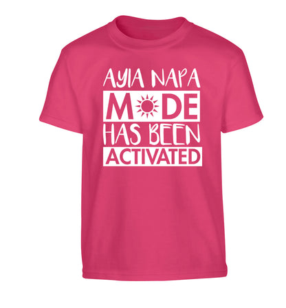 Aiya Napa mode has been activated Children's pink Tshirt 12-14 Years