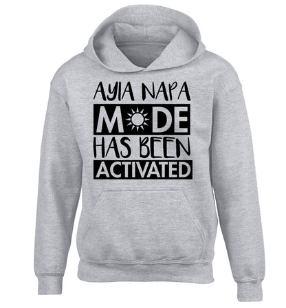 Aiya Napa mode has been activated children's grey hoodie 12-14 Years