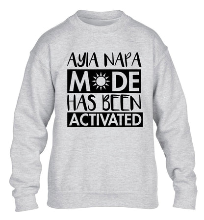 Aiya Napa mode has been activated children's grey sweater 12-14 Years