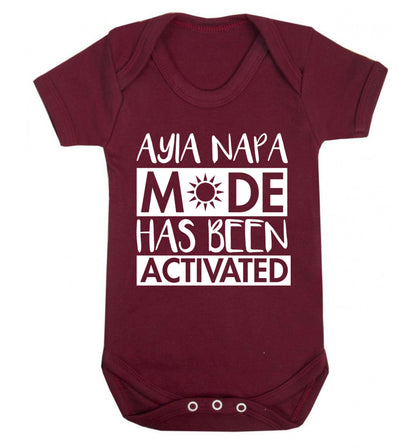 Aiya Napa mode has been activated Baby Vest maroon 18-24 months