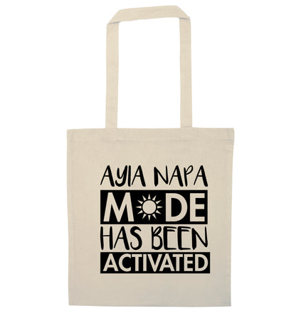 Aiya Napa mode has been activated natural tote bag