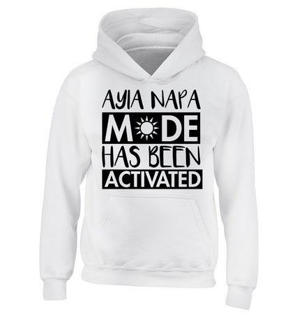 Aiya Napa mode has been activated children's white hoodie 12-14 Years