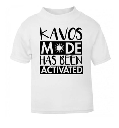 Kavos mode has been activated white Baby Toddler Tshirt 2 Years