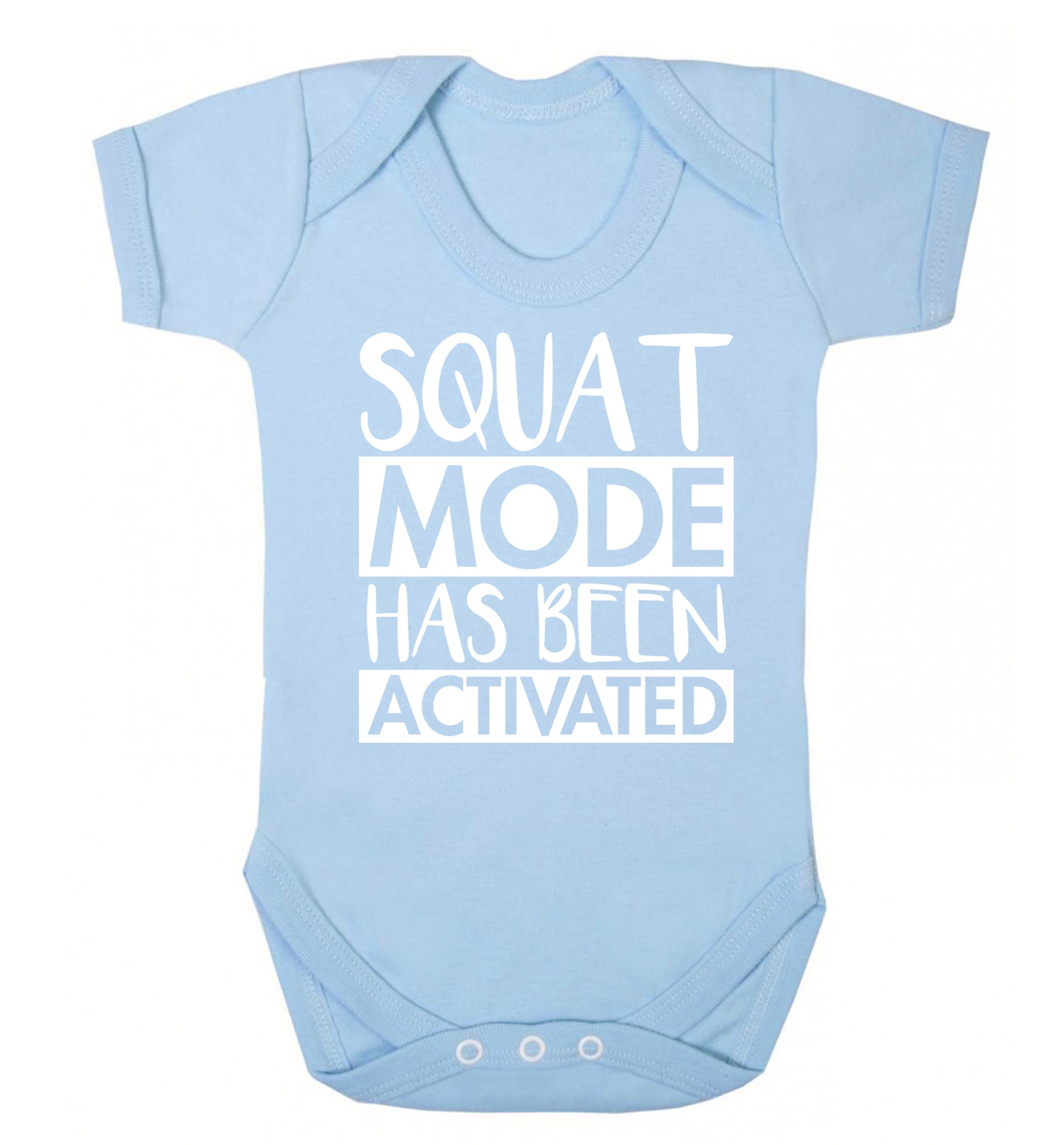 Squat mode activated Baby Vest pale blue 18-24 months