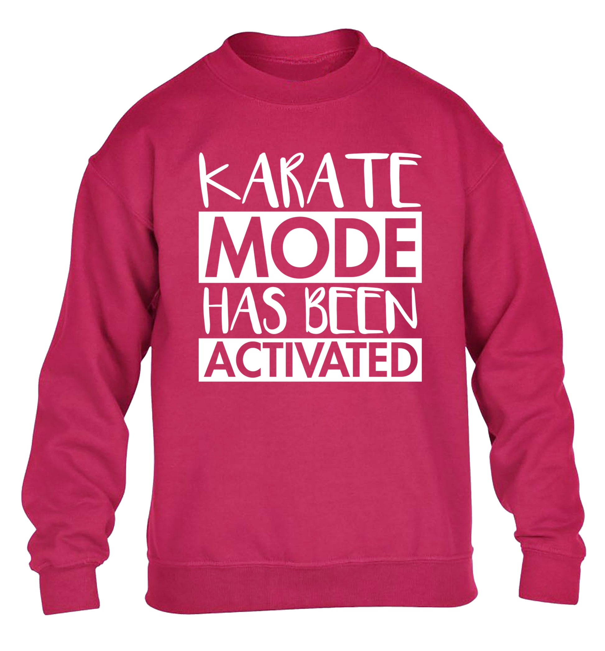 Karate mode activated children's pink sweater 12-14 Years
