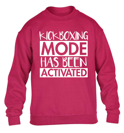 Kickboxing mode activated children's pink sweater 12-14 Years