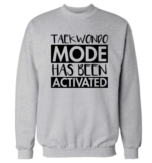 Taekwondo mode activated Adult's unisex grey Sweater 2XL