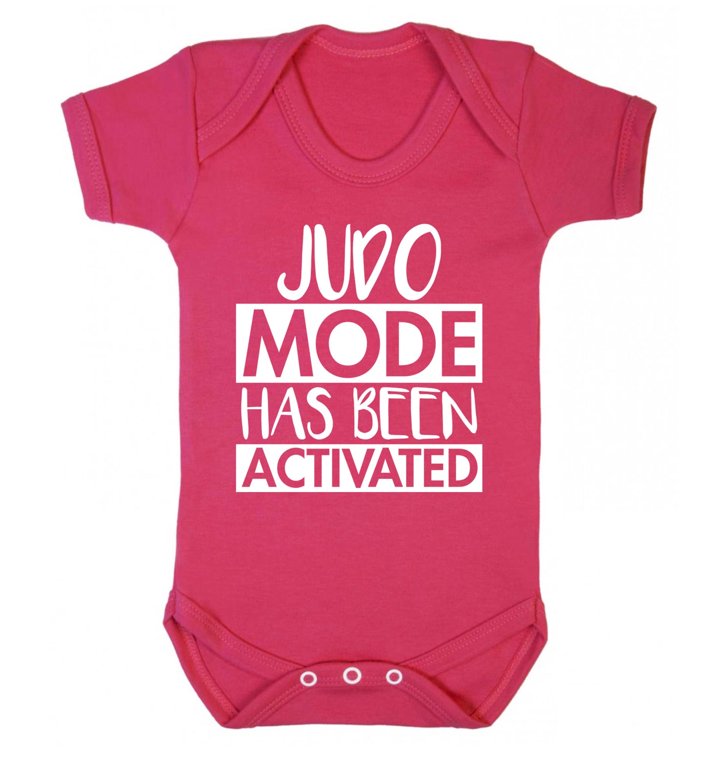 Judo mode activated Baby Vest dark pink 18-24 months