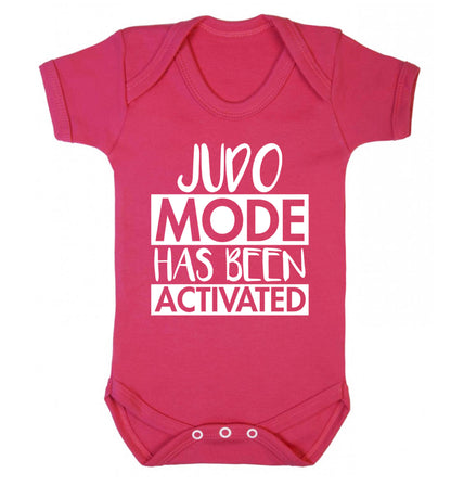 Judo mode activated Baby Vest dark pink 18-24 months
