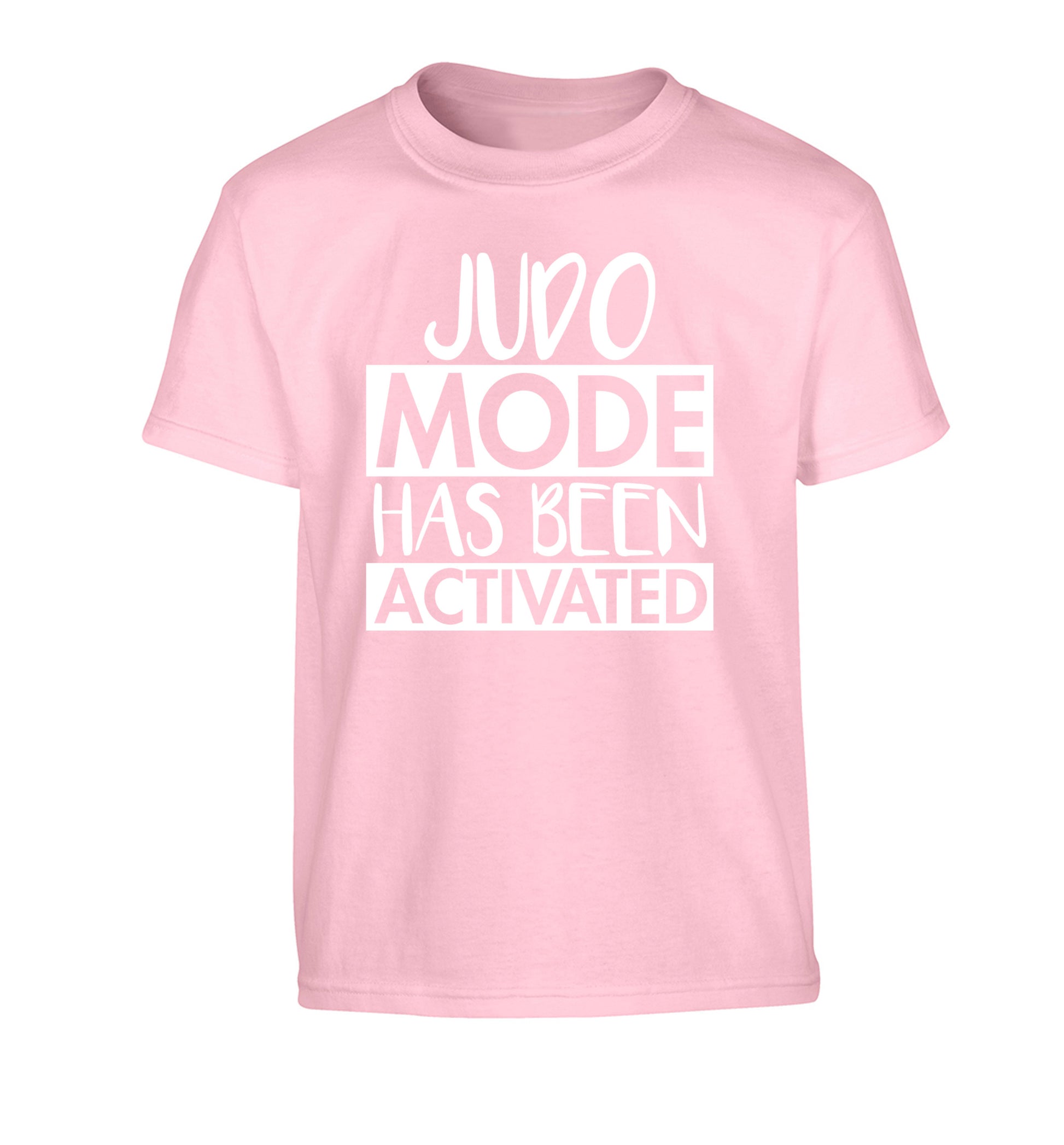 Judo mode activated Children's light pink Tshirt 12-14 Years
