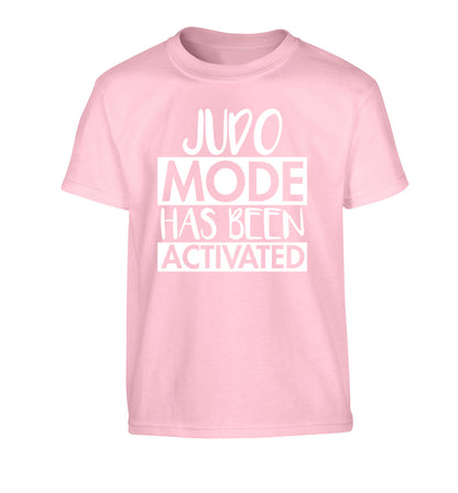 Judo mode activated Children's light pink Tshirt 12-14 Years