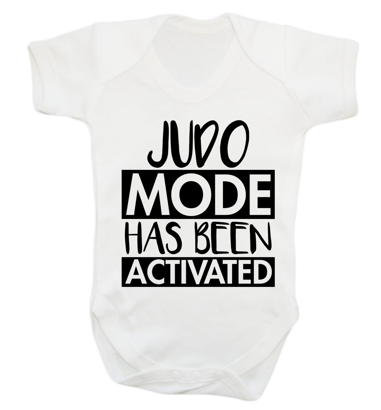 Judo mode activated Baby Vest white 18-24 months
